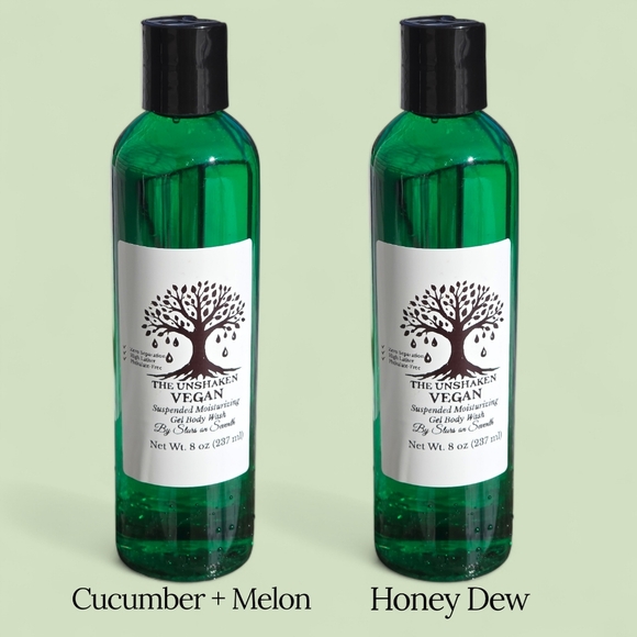 Unshaken Vegan Gel Wash (8oz) (1)Cucumber Melon And (1)Honeydew Melon - Picture 3 of 4